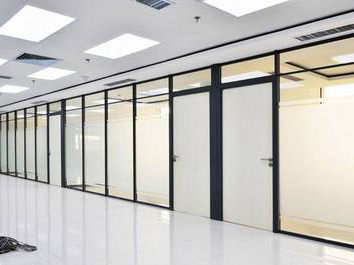 中空百叶帘玻璃隔断墙