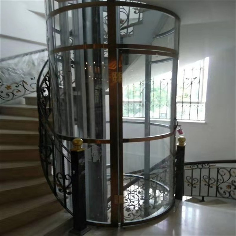 凤翔翠园别墅区圆形电梯案例