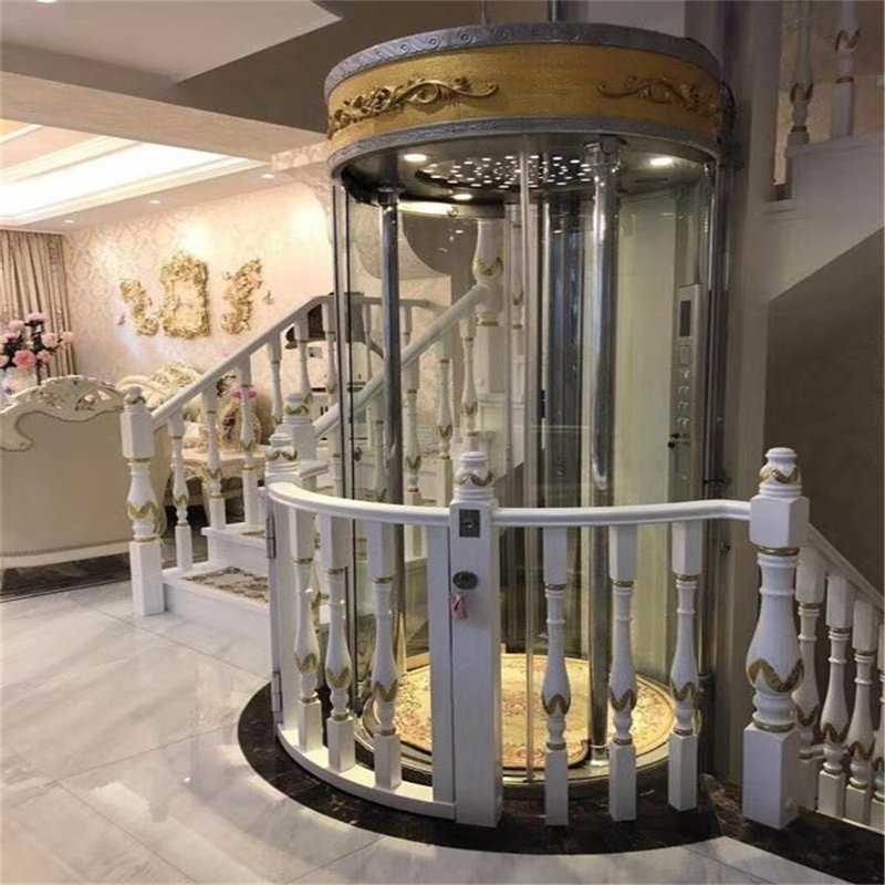 华洲君庭圆形电梯案例